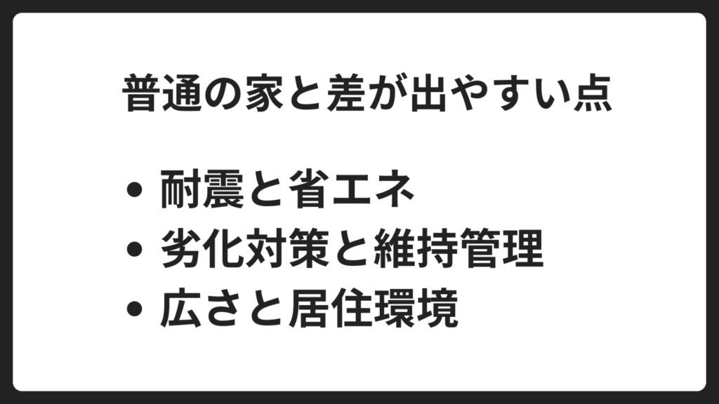 認定基準のポイント｜普通の家とどこが違う？